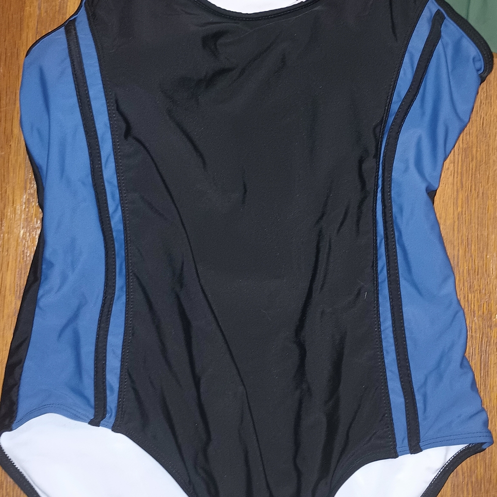 Women's Black and Blue Swimsuit